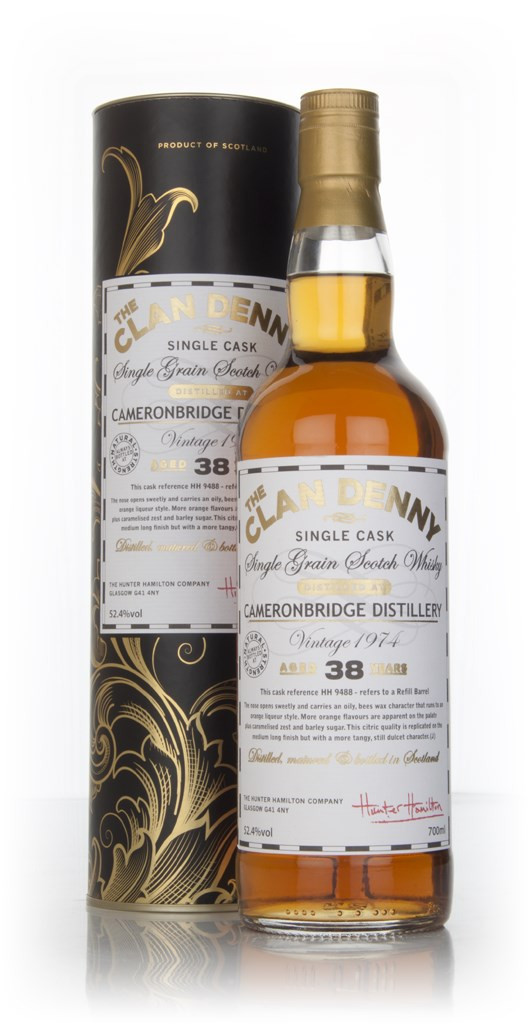 Cameronbridge 38 Year Old 1974 Cask 9488 - The Clan Denny (Douglas Laing) 70cl