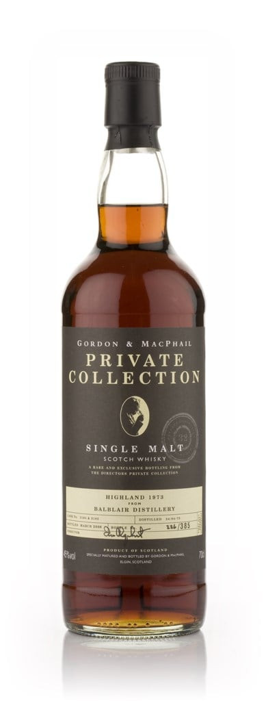Balblair 1973 - Private Collection (Gordon and MacPhail) 70cl