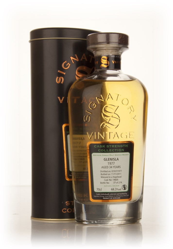 Glenisla 34 Year Old 1977 (cask 19605) - Cask Strength Collection (Signatory) 70cl