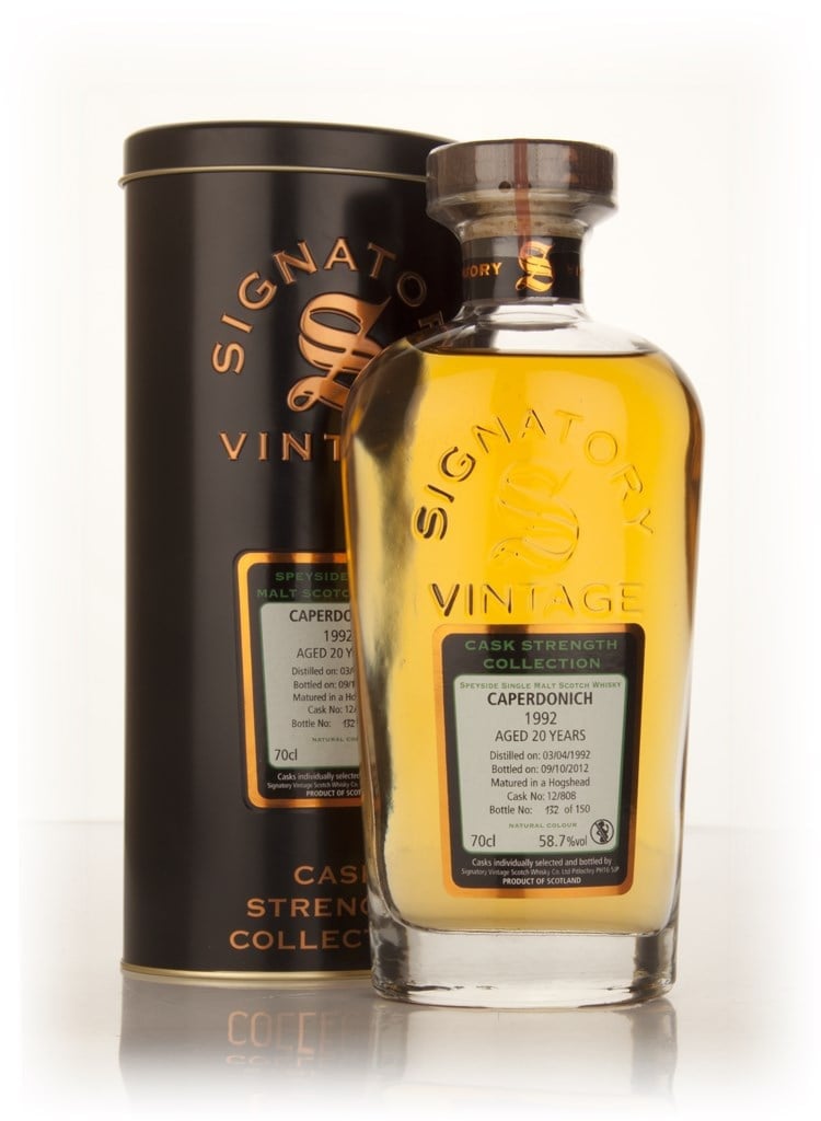 Caperdonich 20 Year Old 1992 (cask 12/808) - Cask Strength Collection (Signatory) 70cl