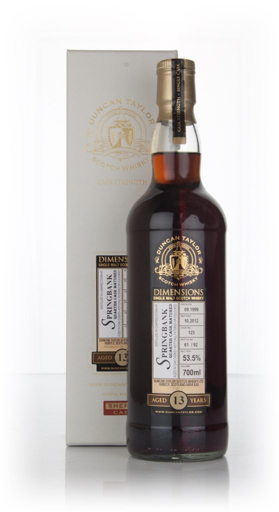 Springbank 13 Year Old 1999 (cask 123) - Dimensions (Duncan Taylor) 70cl
