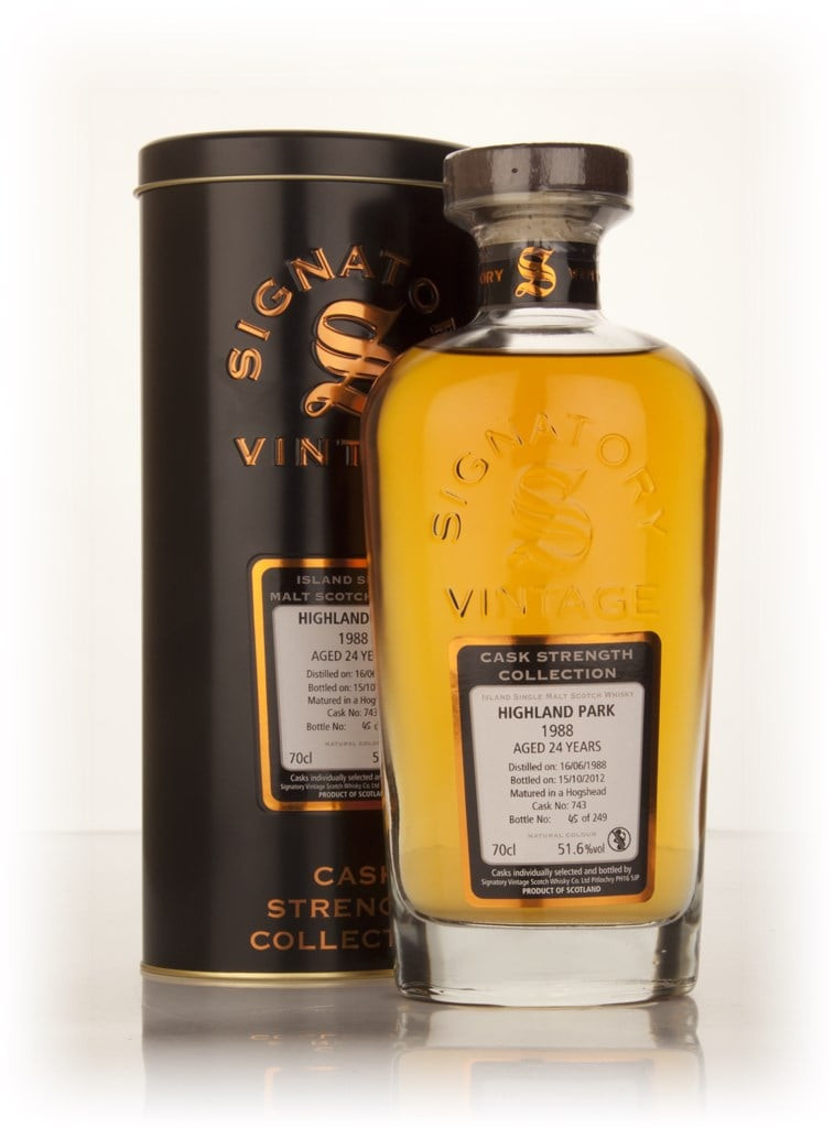Highland Park 24 Year Old 1988 (cask 743) - Cask Strength Collection (Signatory) 70cl