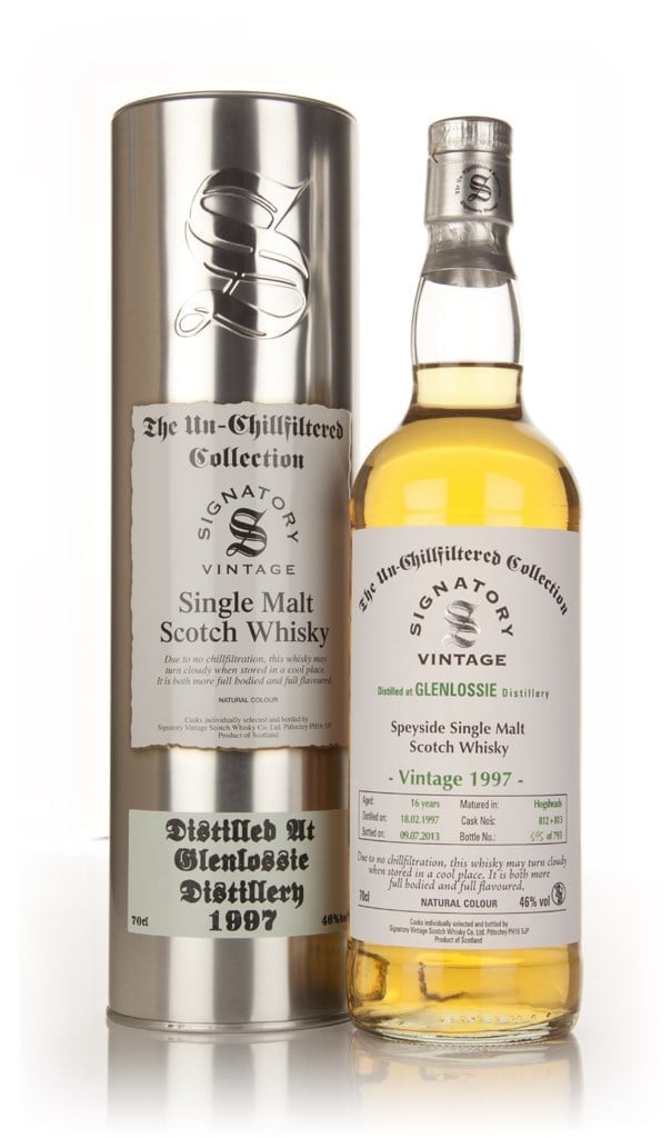 Glenlossie 16 Year Old 1997 (casks 812+813) - Un-Chillfiltered (Signatory) 70cl