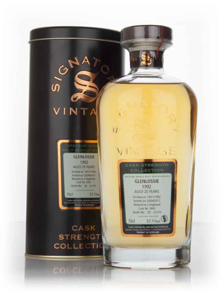 Glenlossie 20 Year Old 1992 (cask 3443) - Cask Strength Collection (Signatory) 70cl