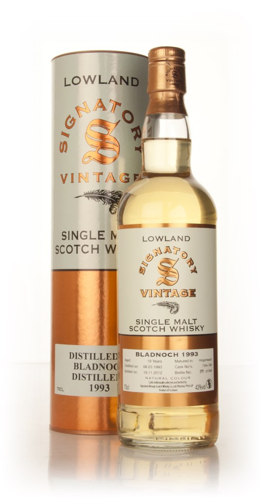Bladnoch 19 Year Old 1993 (casks 759+766) - (Signatory) 70cl