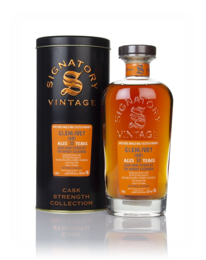 Glenlivet 32 Year Old 1981 (cask 9460) - Cask Strength Collection (Signatory) 70cl