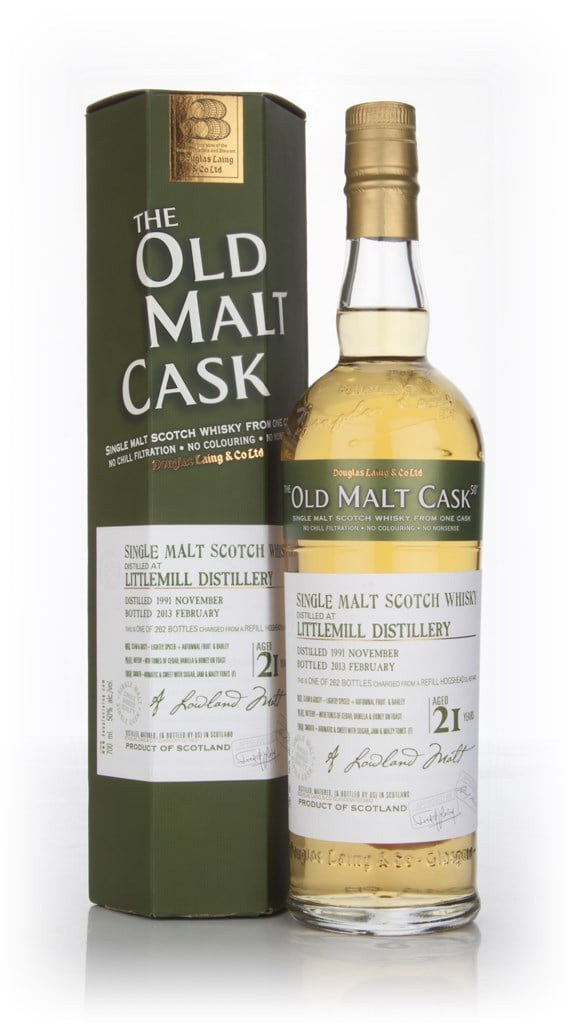 Littlemill 21 Year Old 1991 (cask 9443) - Old Malt Cask (Douglas Laing) 70cl