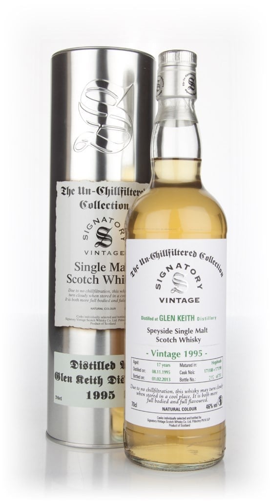 Glen Keith 17 Year Old 1995 (casks 171188+171190) - Un-Chillfiltered (Signatory) 70cl