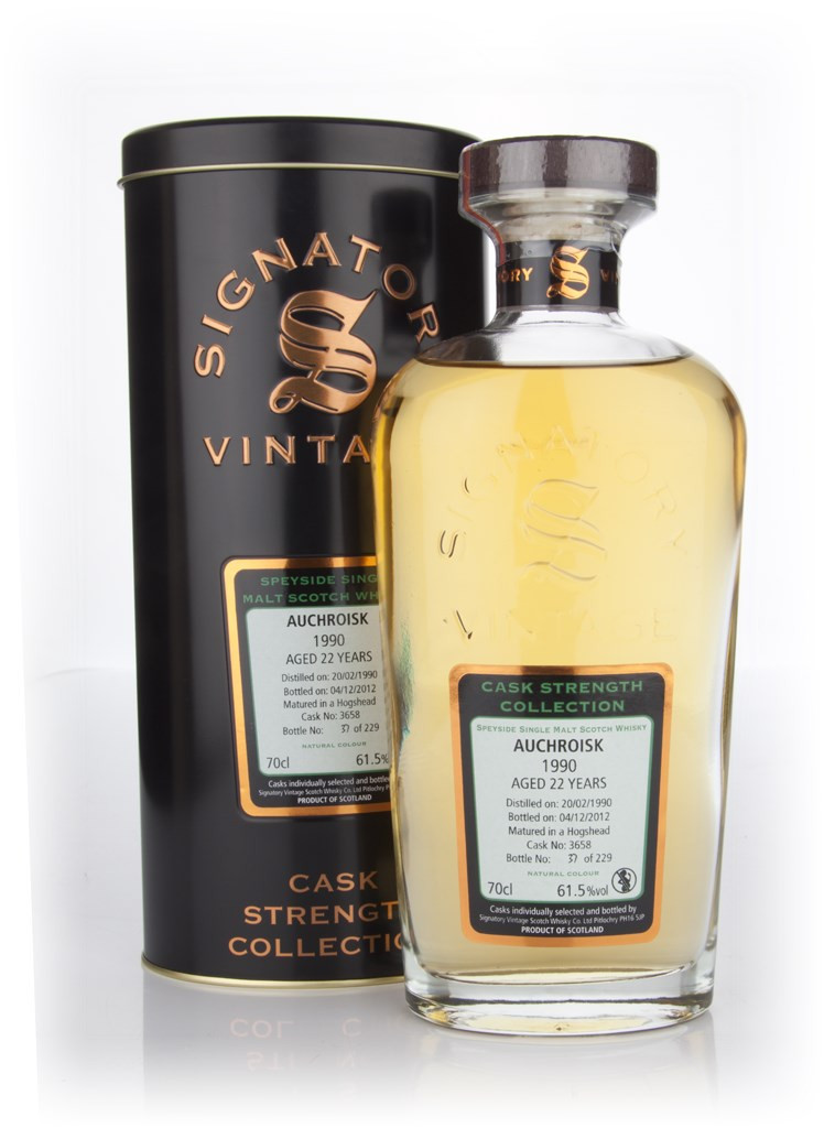 Auchroisk 22 Year Old 1990 (cask 3658) - Cask Strength Collection (Signatory) 70cl