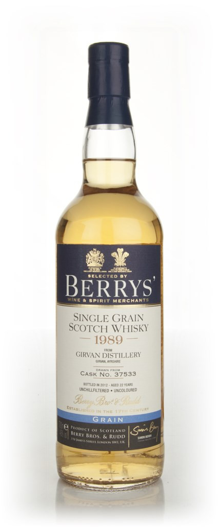 Girvan 22 Year Old 1989 (cask 37533) (Berry Bros. & Rudd) 70cl