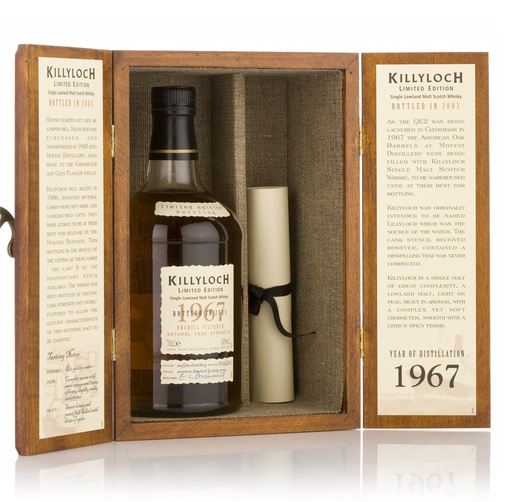 Killyloch 1967 (bottled 2003) - Natural Cask Strength 70cl