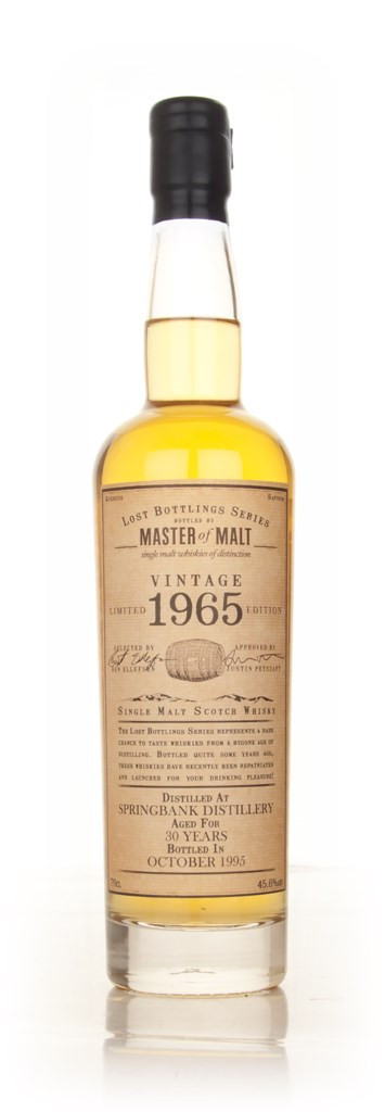 Springbank 30 Year Old 1965 - Lost Bottlings Series (Master of Malt) 70cl