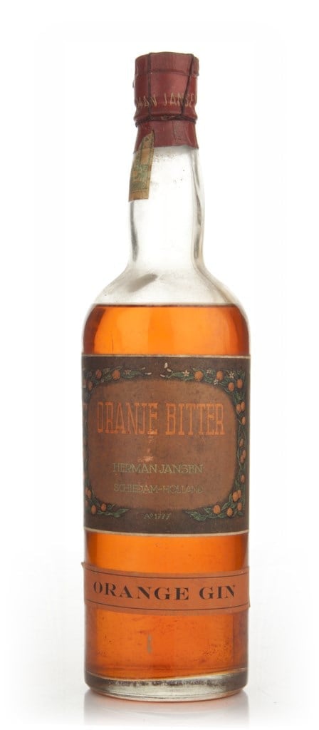 Herman Jansen Orange Bitter Gin - 1950s 75cl