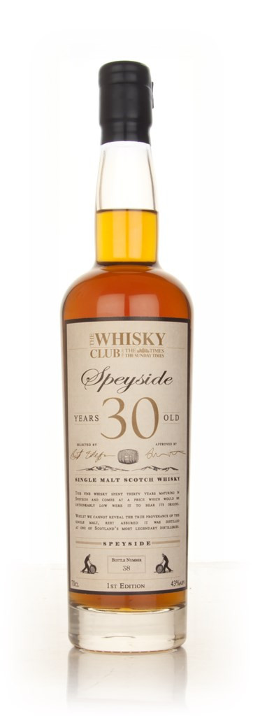 The Whisky Club 30 Year Old Speyside 70cl