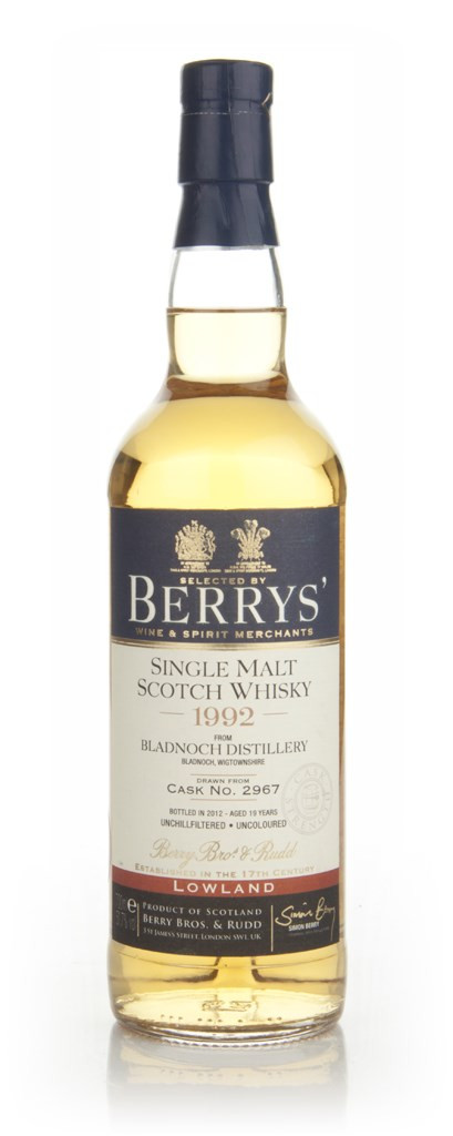 Bladnoch 19 Year Old 1992 - Berry Bros & Rudd