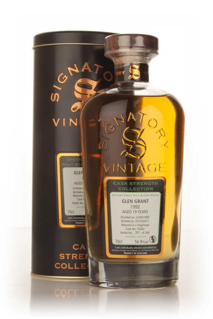 Glen Grant 19 Year Old 1992 Cask 55402 - Cask Strength Collection (Signatory) 70cl