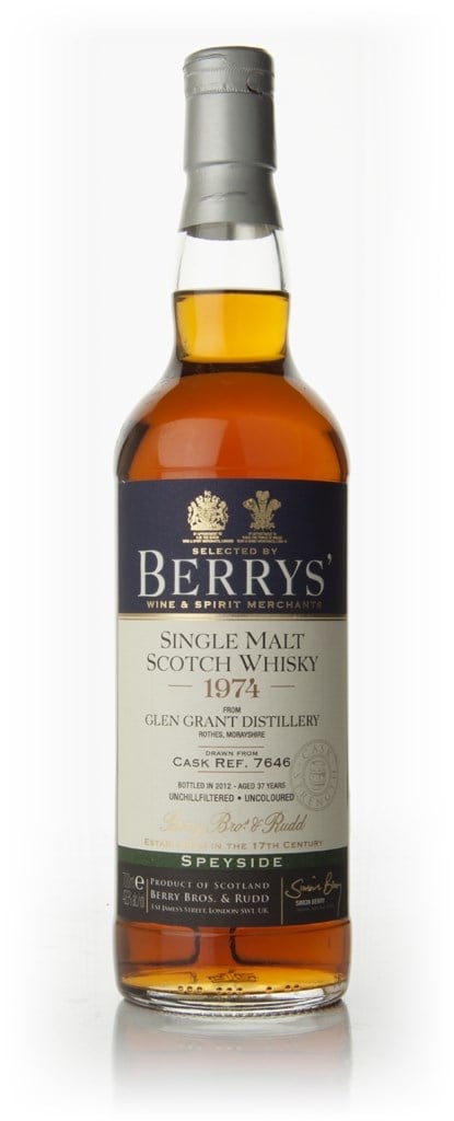 Glen Grant 37 Year Old 1974 Cask 7646 (Berry Bros. & Rudd) 70cl