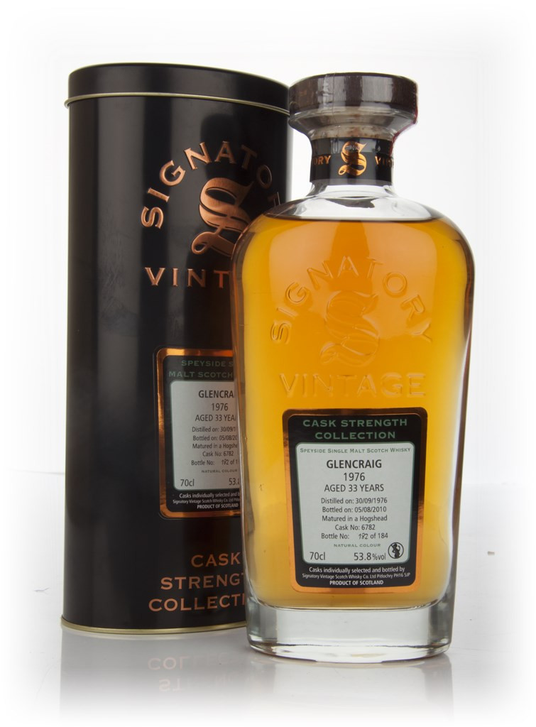 Glencraig 33 Year Old 1976 - Cask Strength Collection (Signatory) 70cl