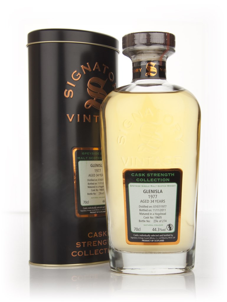 Glenisla 34 Year Old 1977 - Cask Strength Collection (Signatory) 70cl
