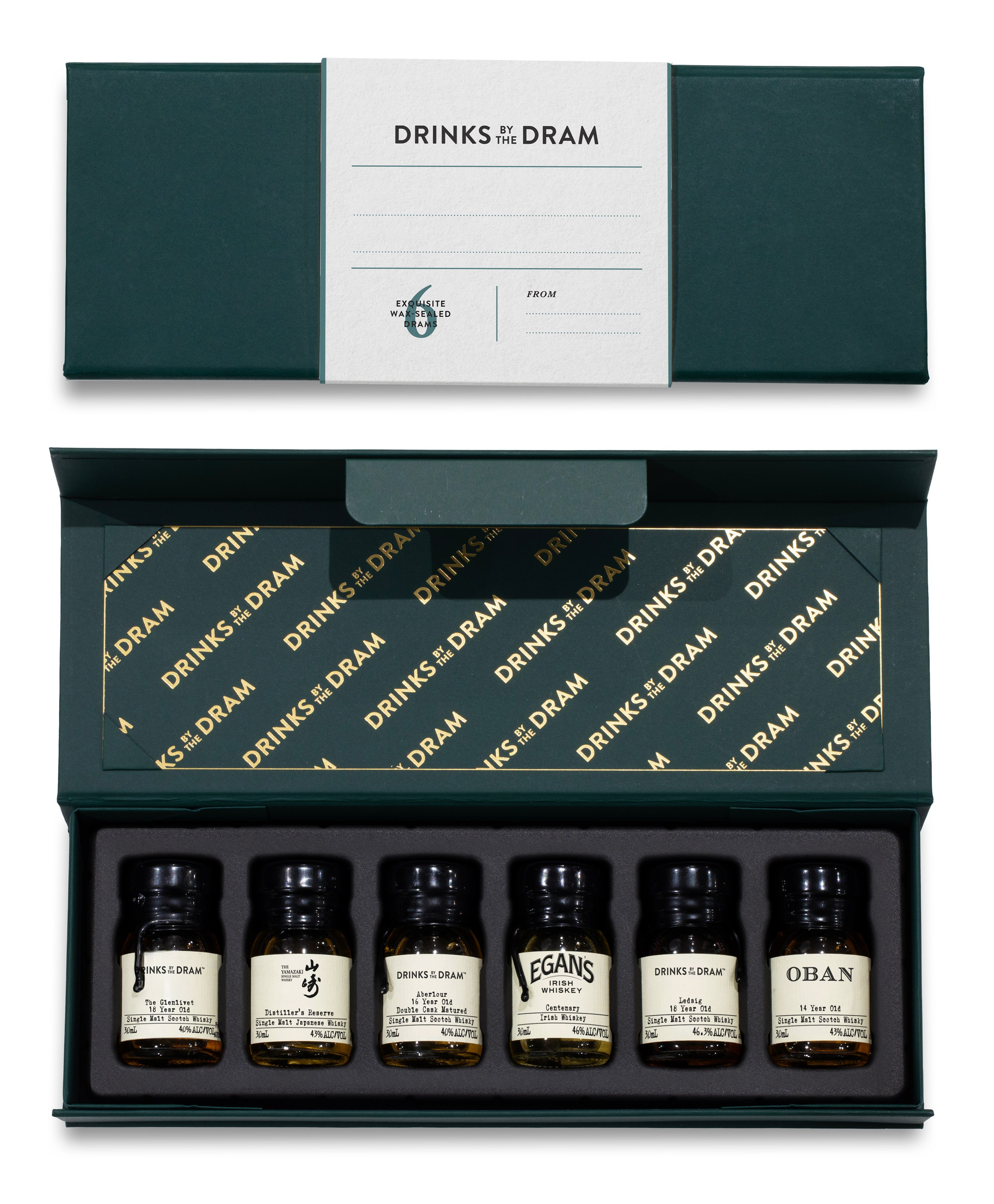 Blank - 'Write Your Own Message' Premium Whisky Tasting Set (Green)