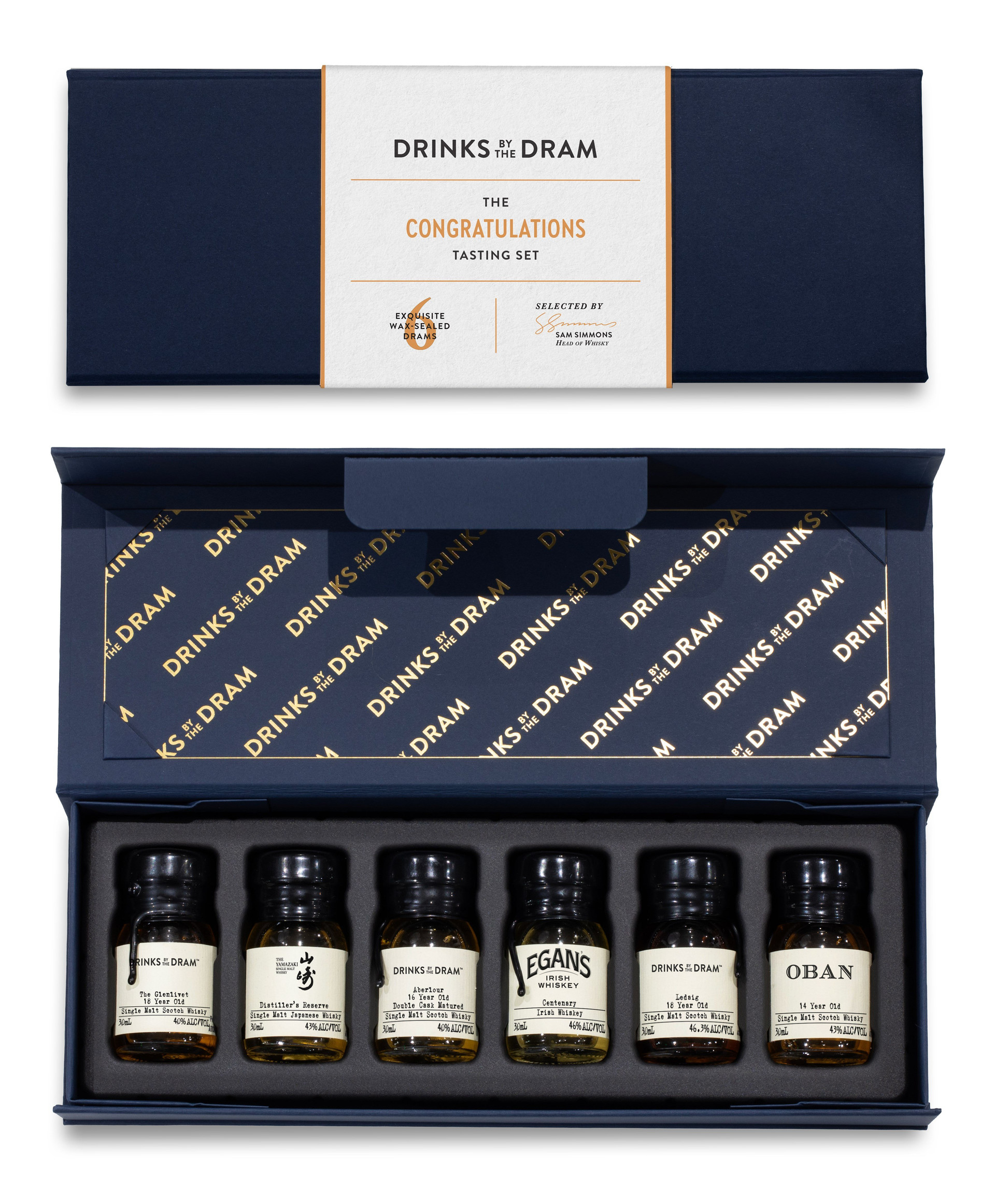 Congratulations Premium Whisky Tasting Set (Blue)