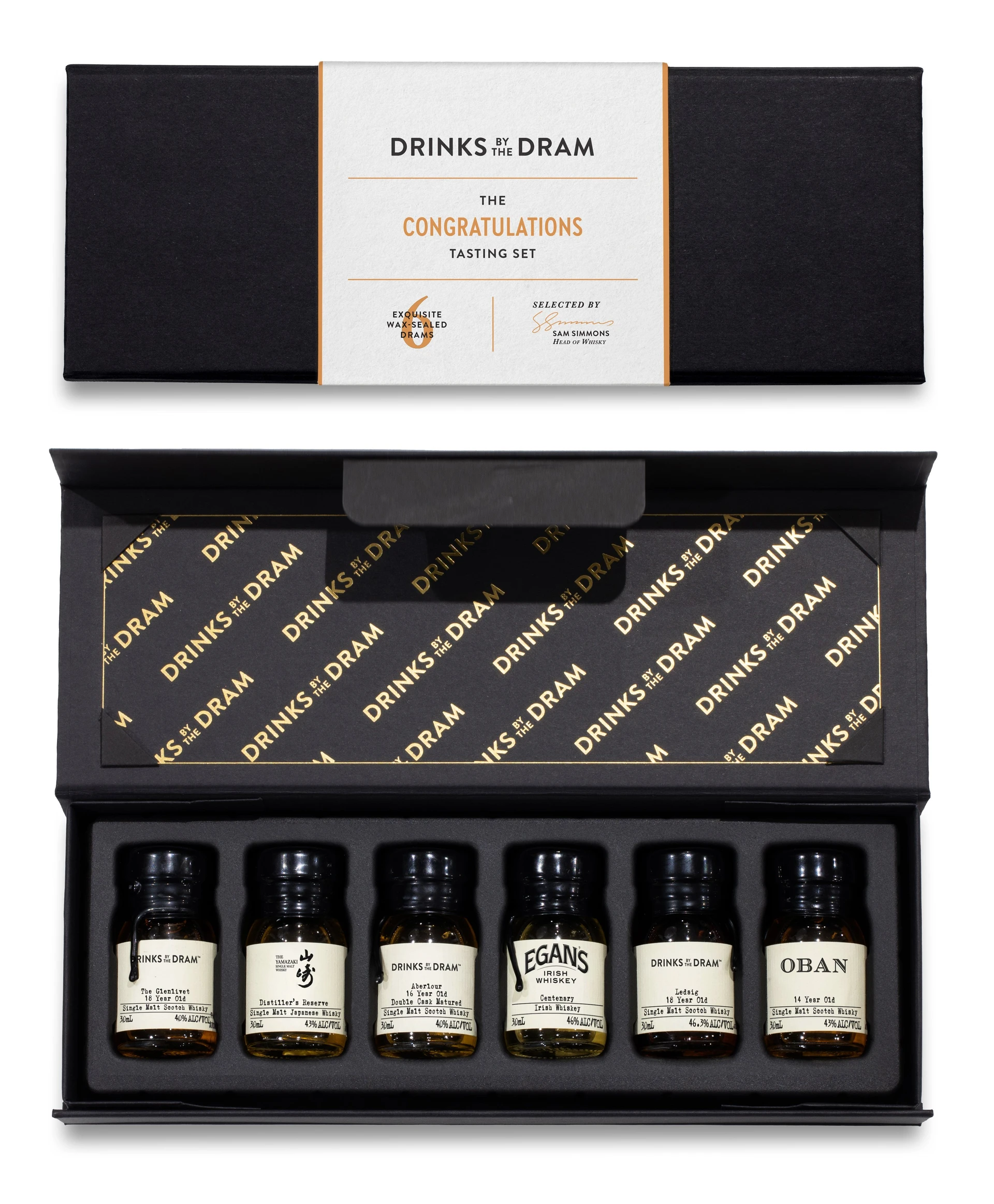 Congratulations Premium Whisky Tasting Set (Black)
