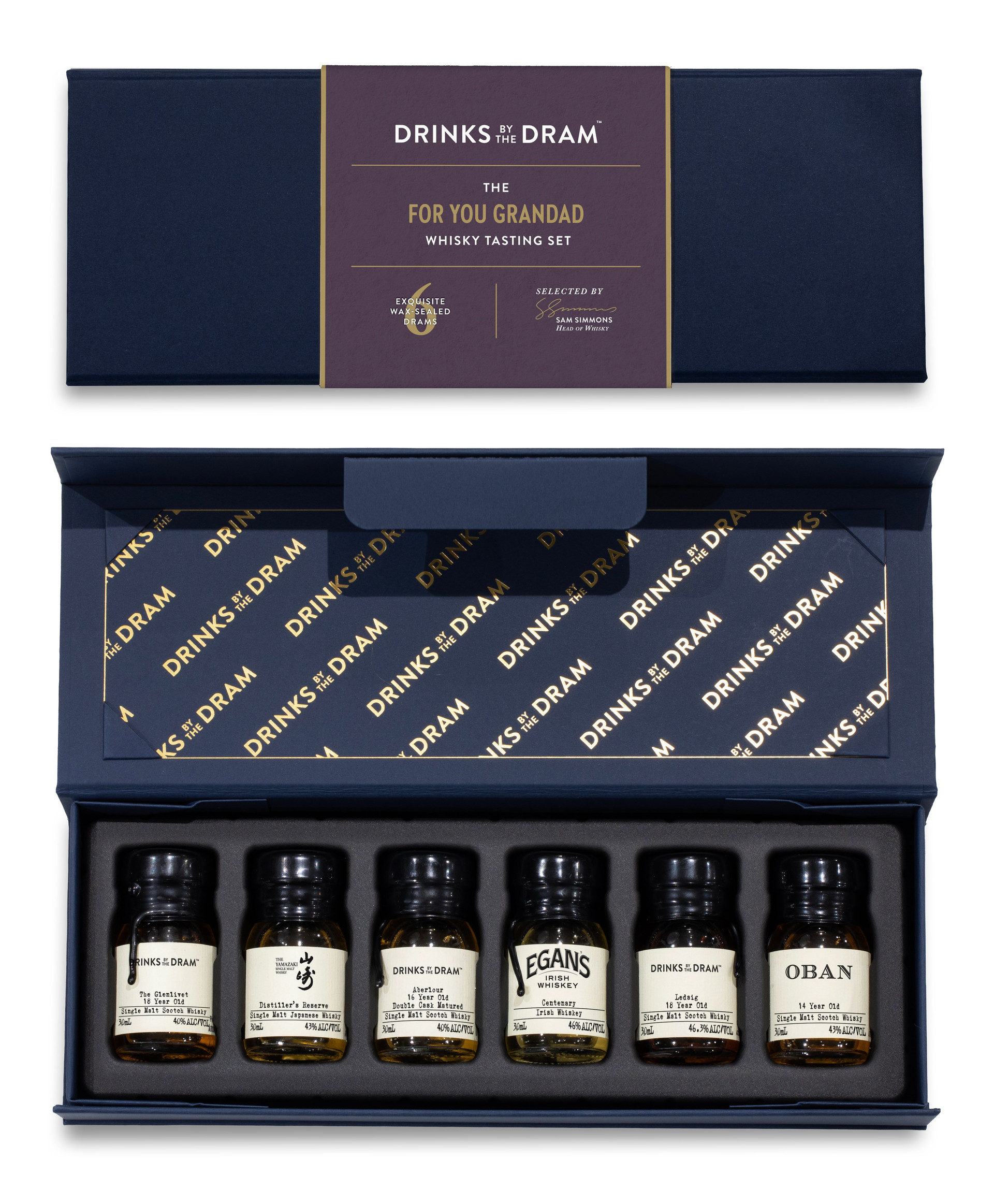 For You Grandad Premium Whisky Tasting Set (Blue) 18cl
