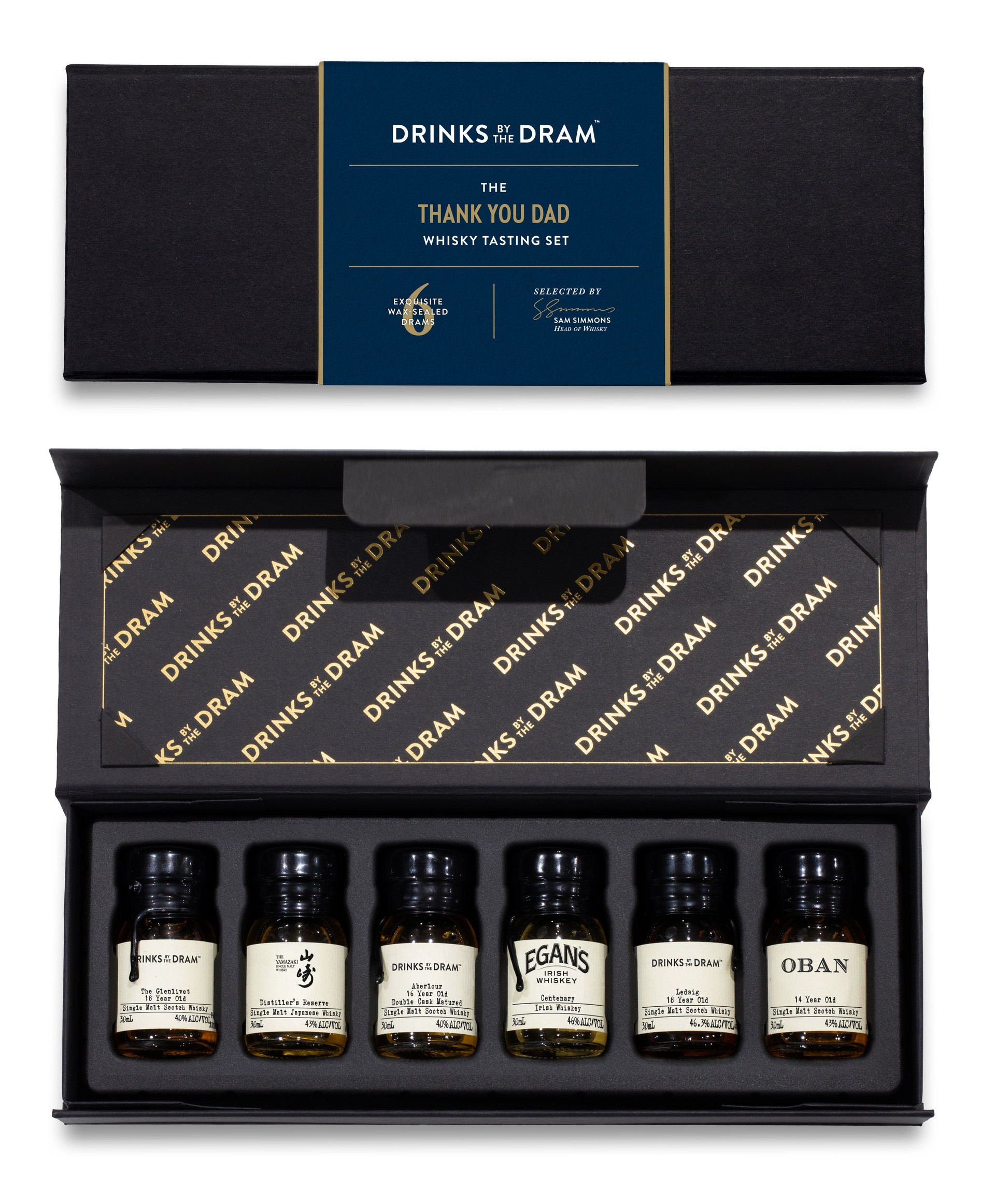 Thank You Dad Premium Whisky Tasting Set Black