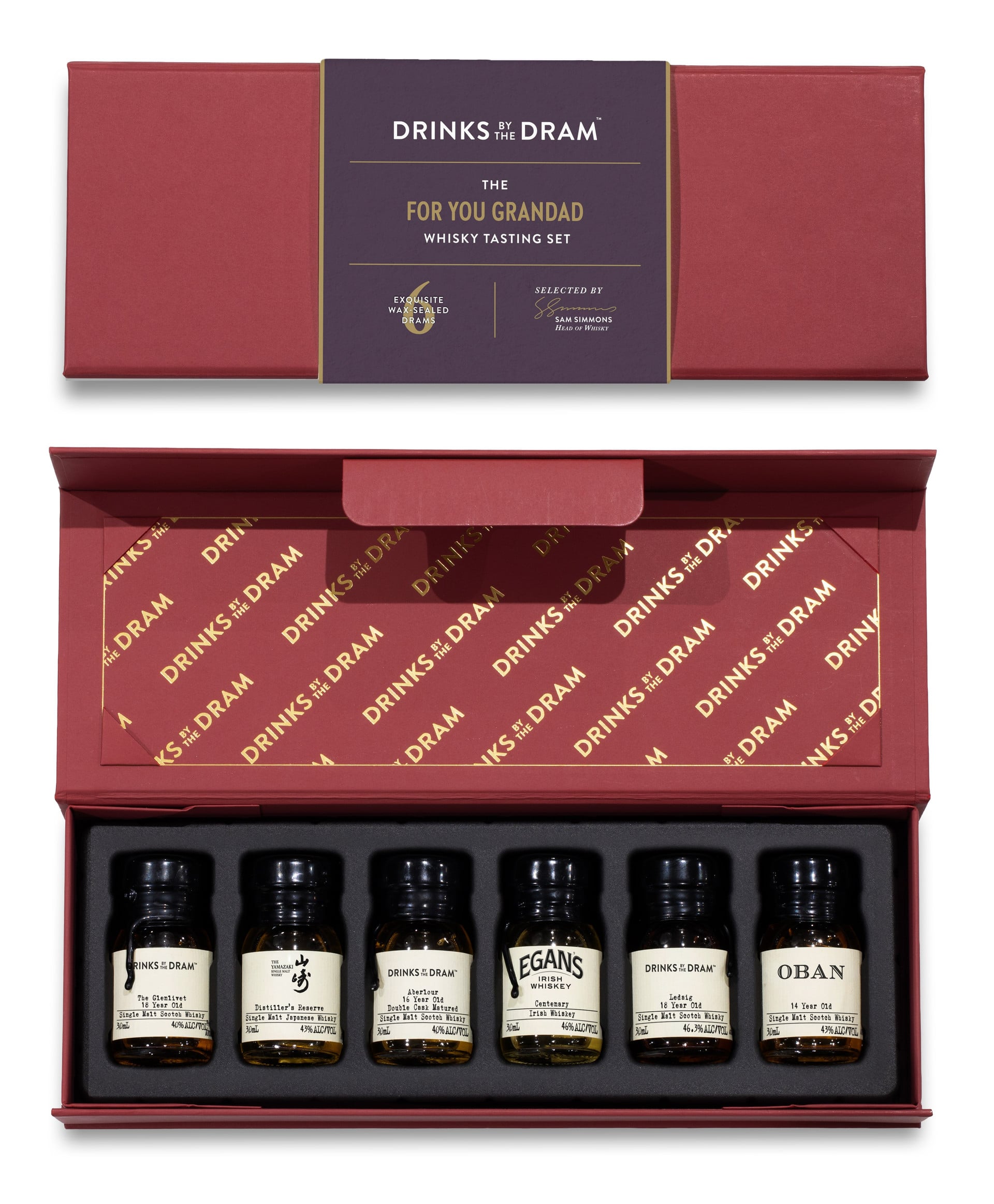For You Grandad Premium Whisky Tasting Set (Red) 18cl