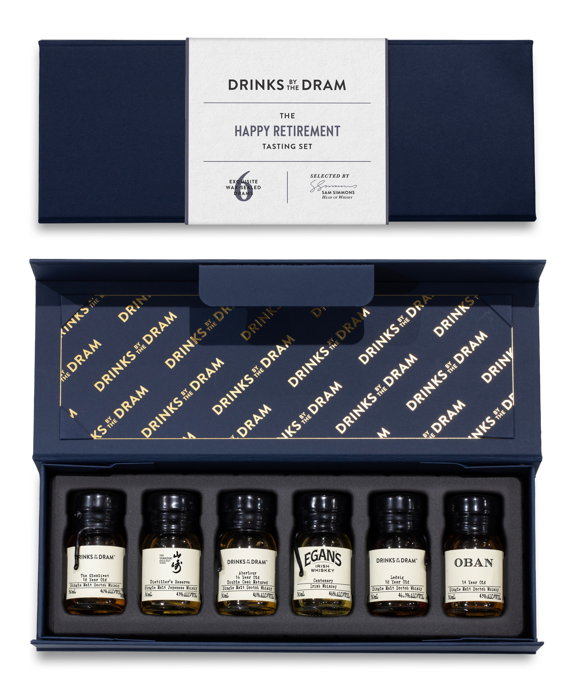 Retirement Premium Whisky Tasting Set (Blue) 18cl