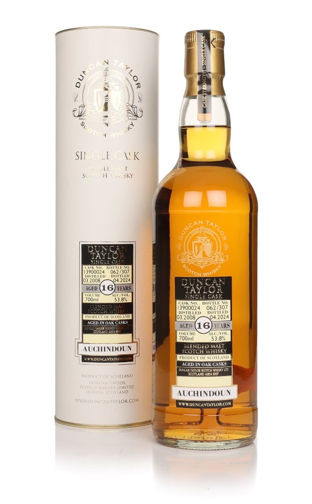 Auchindoun 16 Year Old 2008 (cask 13900024) - Single Cask (Duncan Taylor) 70cl