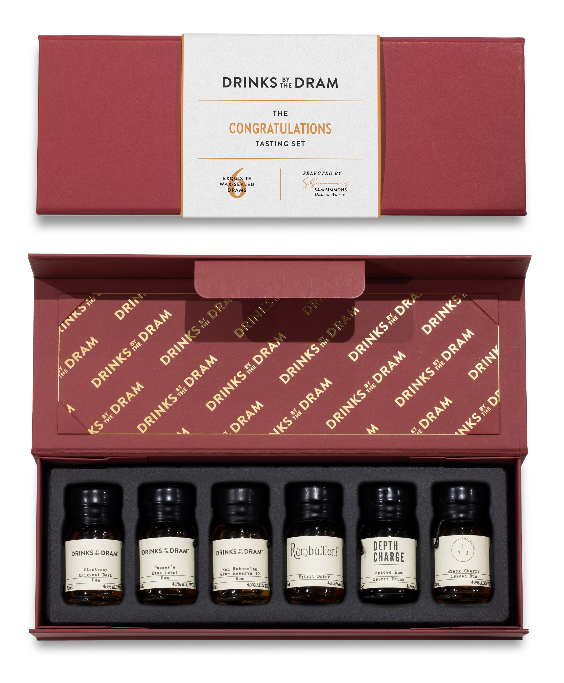 Congratulations Rum Tasting Set (Red) 18cl