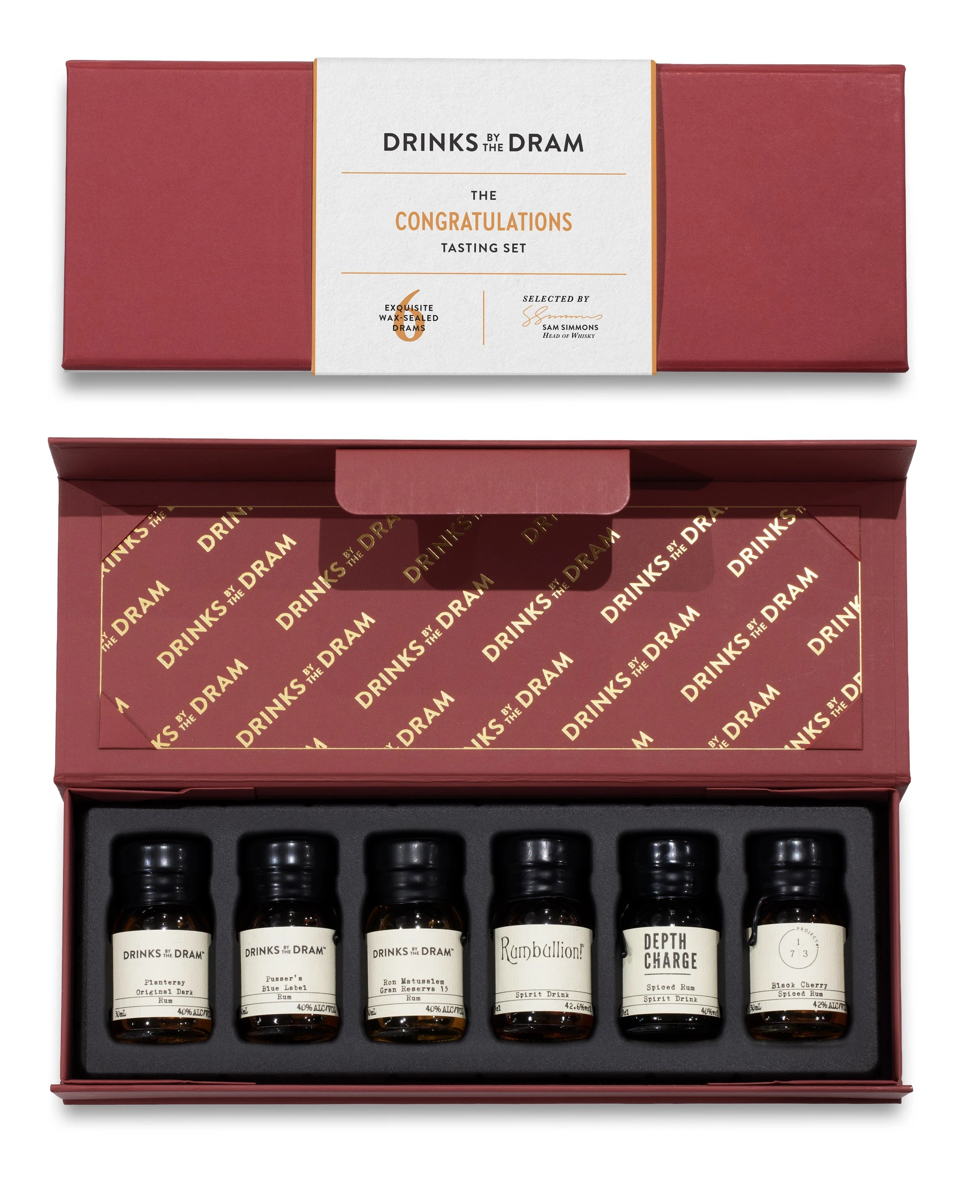 Congratulations Rum Tasting Set (Red)
