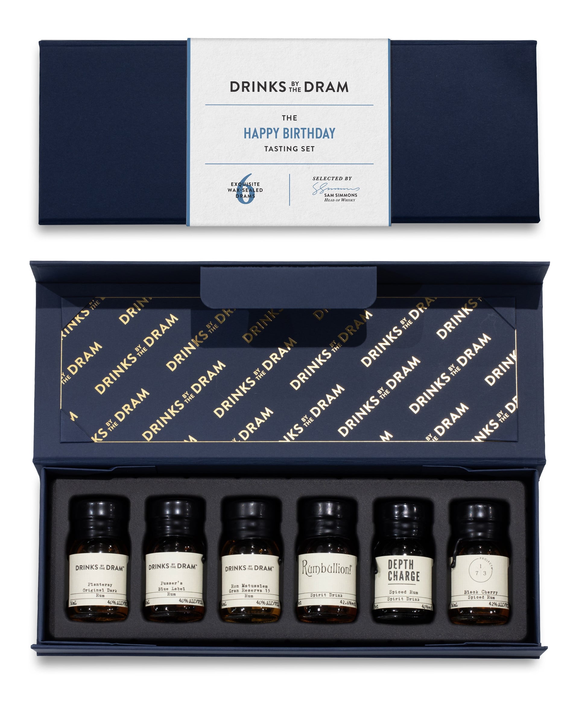Happy Birthday Rum Tasting Set (Blue)