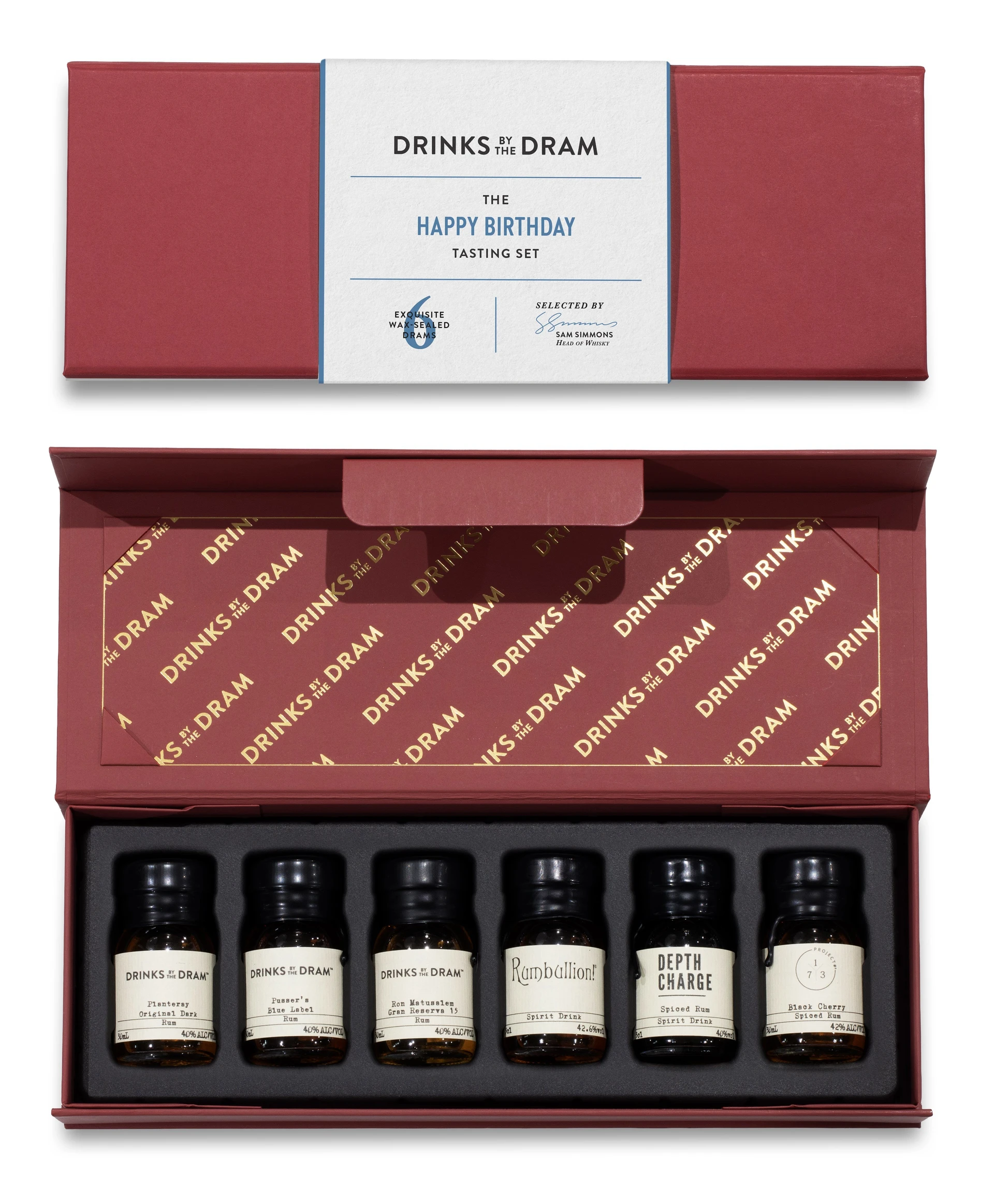 Happy Birthday Rum Tasting Set (Red)