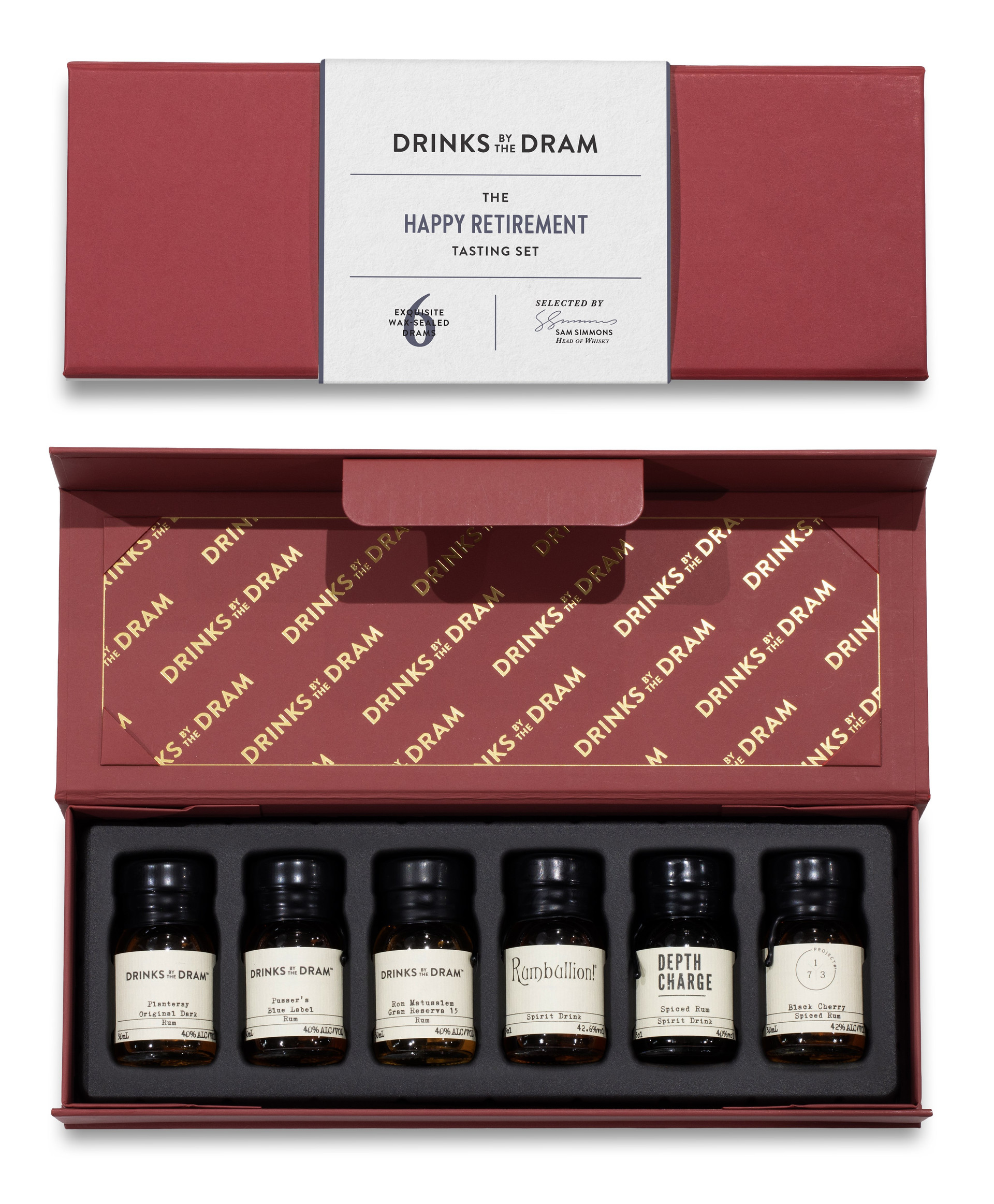 Retirement Rum Tasting Set (Red) 18cl