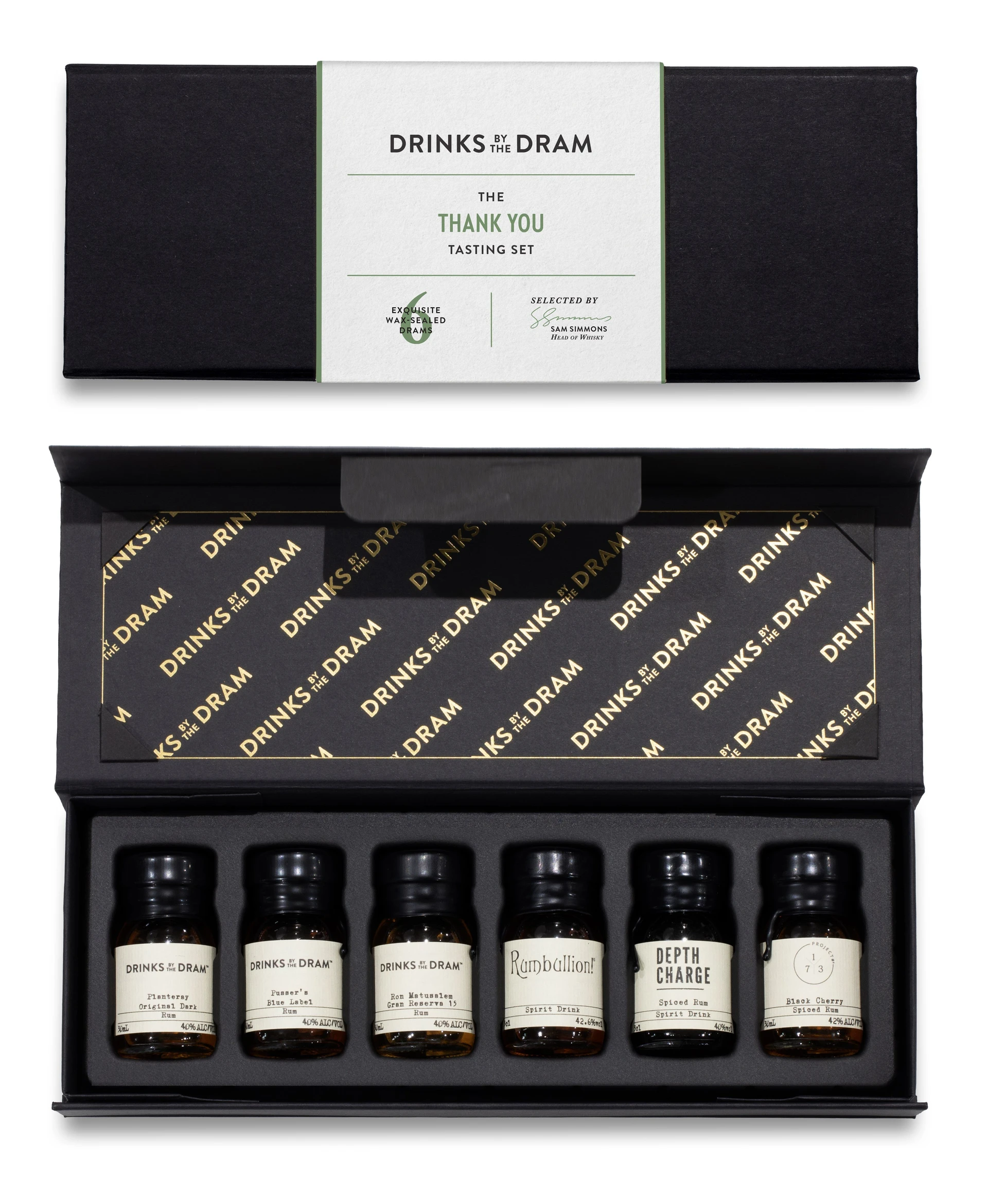 Thank You Rum Tasting Set (Black)