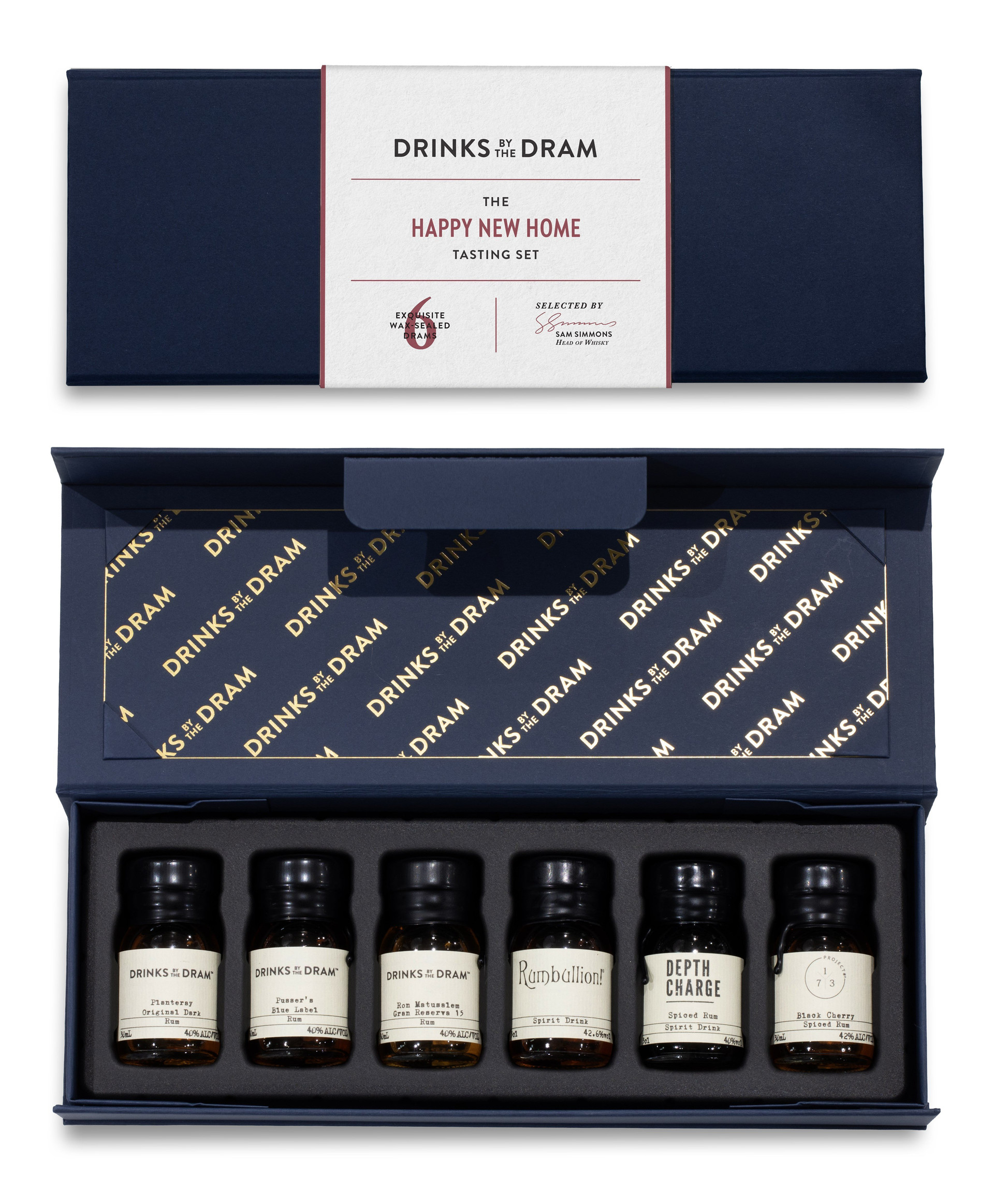Happy New Home Rum Tasting Set (Blue)