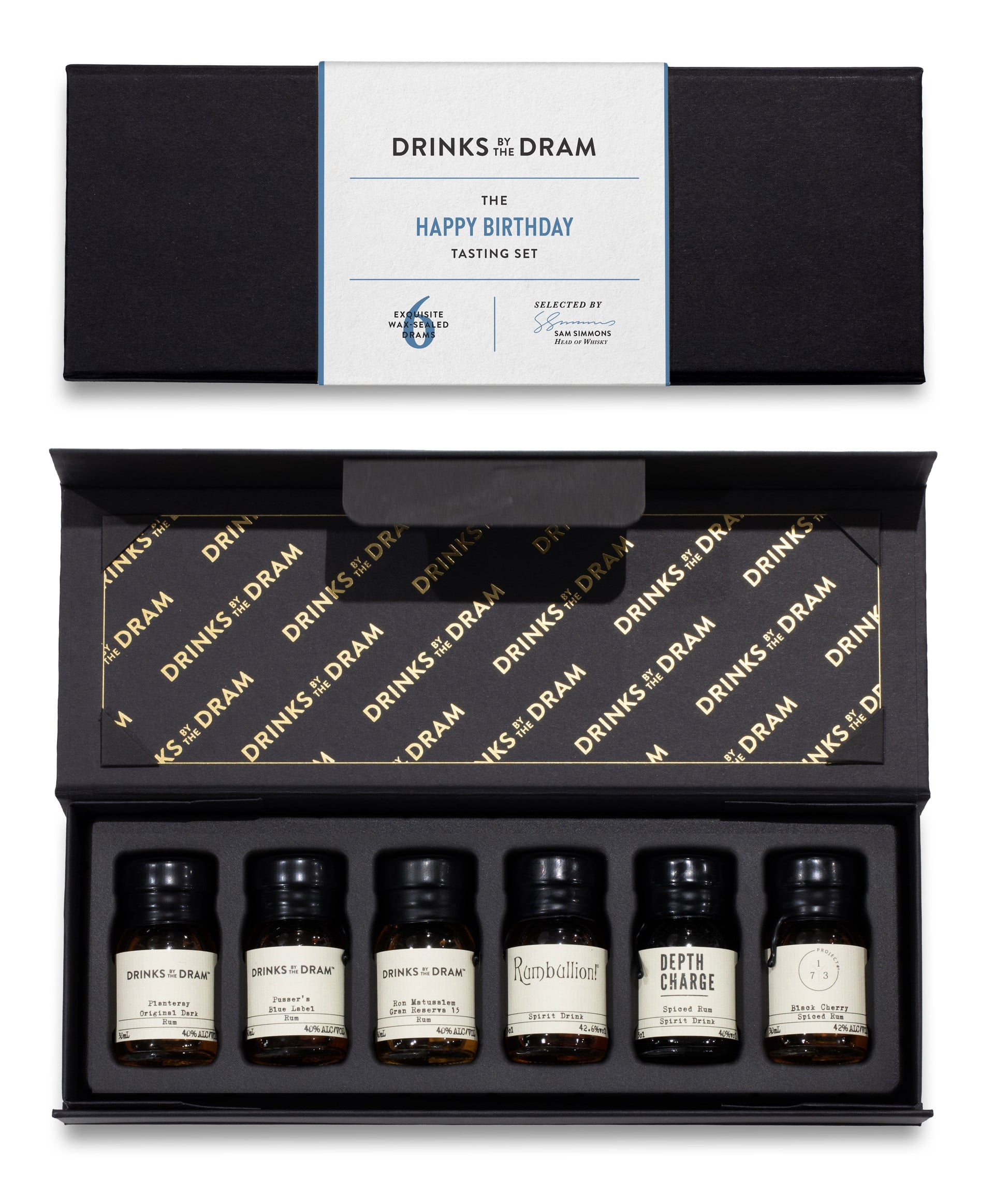 Happy Birthday Rum Tasting Set (Black)