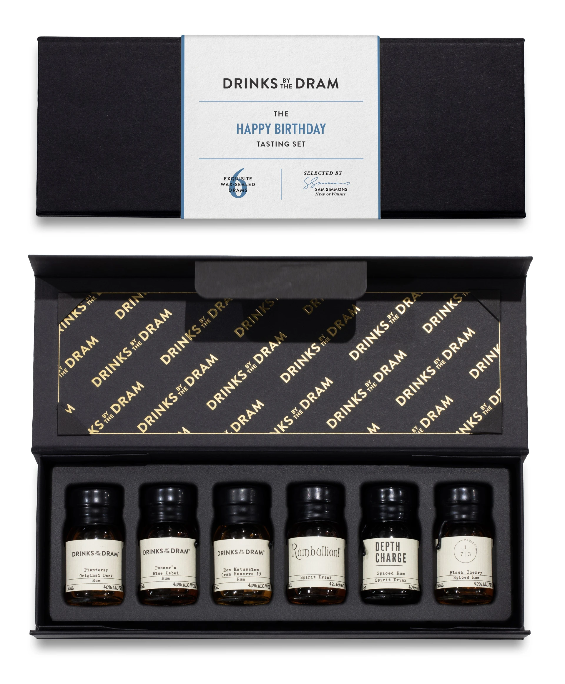 Happy Birthday Rum Tasting Set (Black)