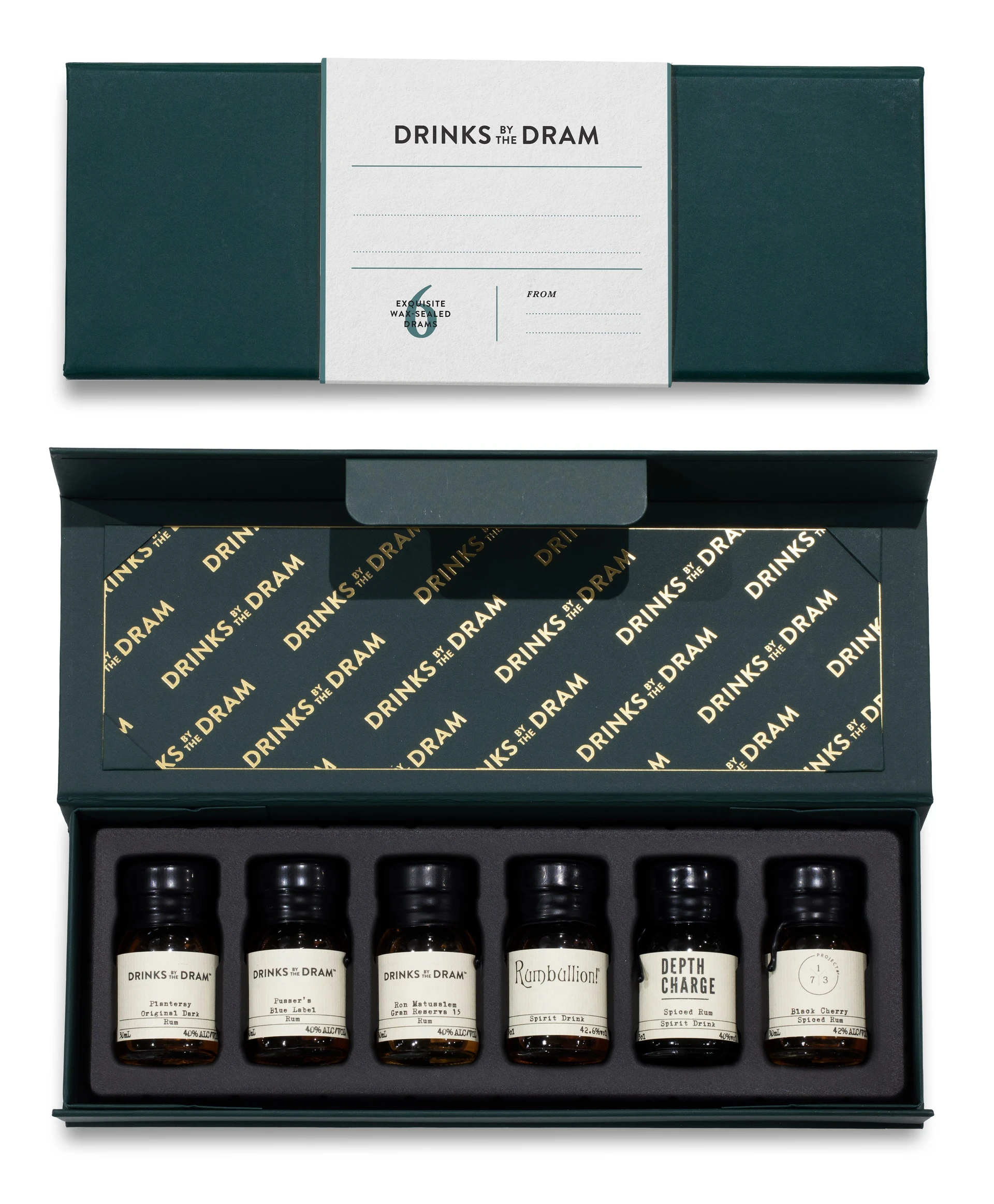 Blank - Write your own message Rum Tasting Set (Green)