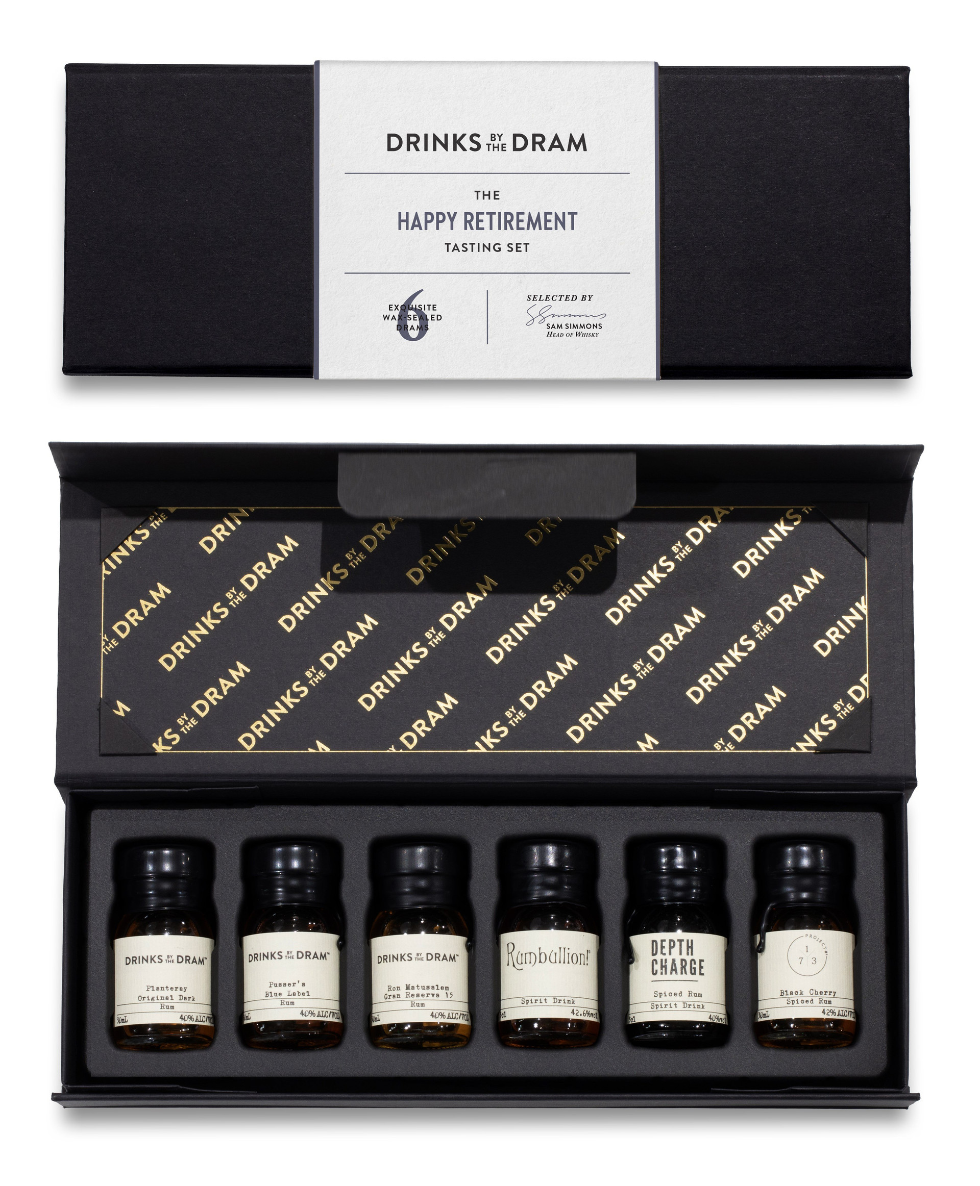 Retirement Rum Tasting Set (Black)