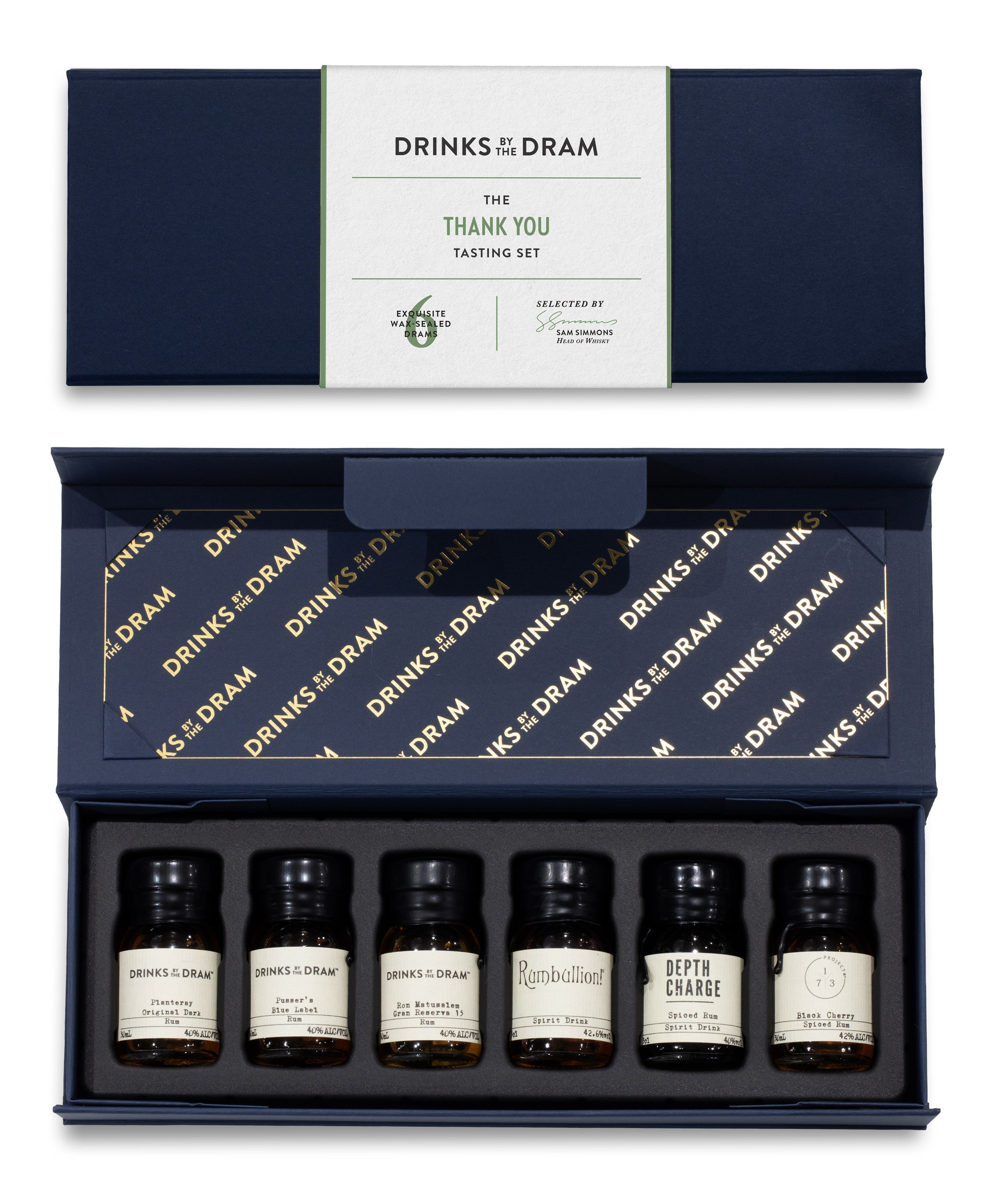 Thank You Rum Tasting Set (Blue)
