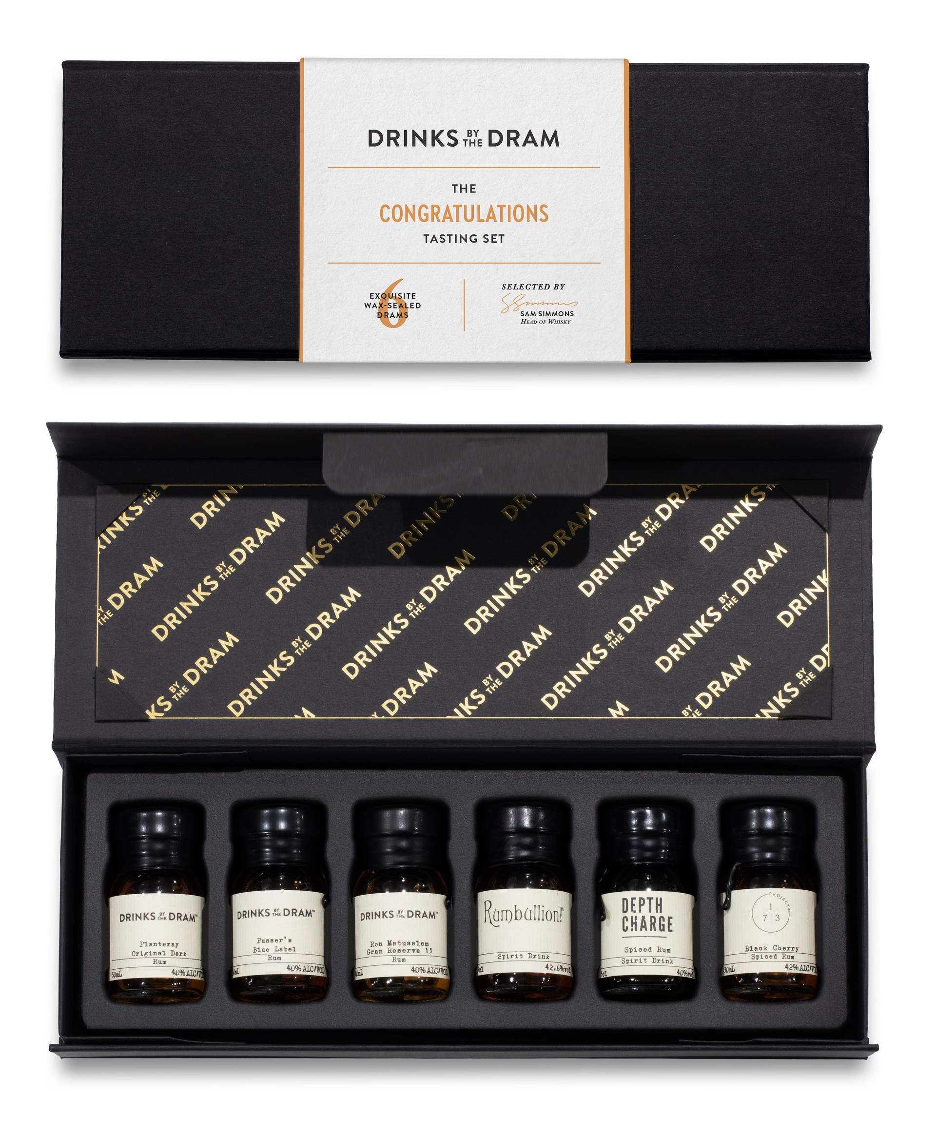 Congratulations Rum Tasting Set (Black)