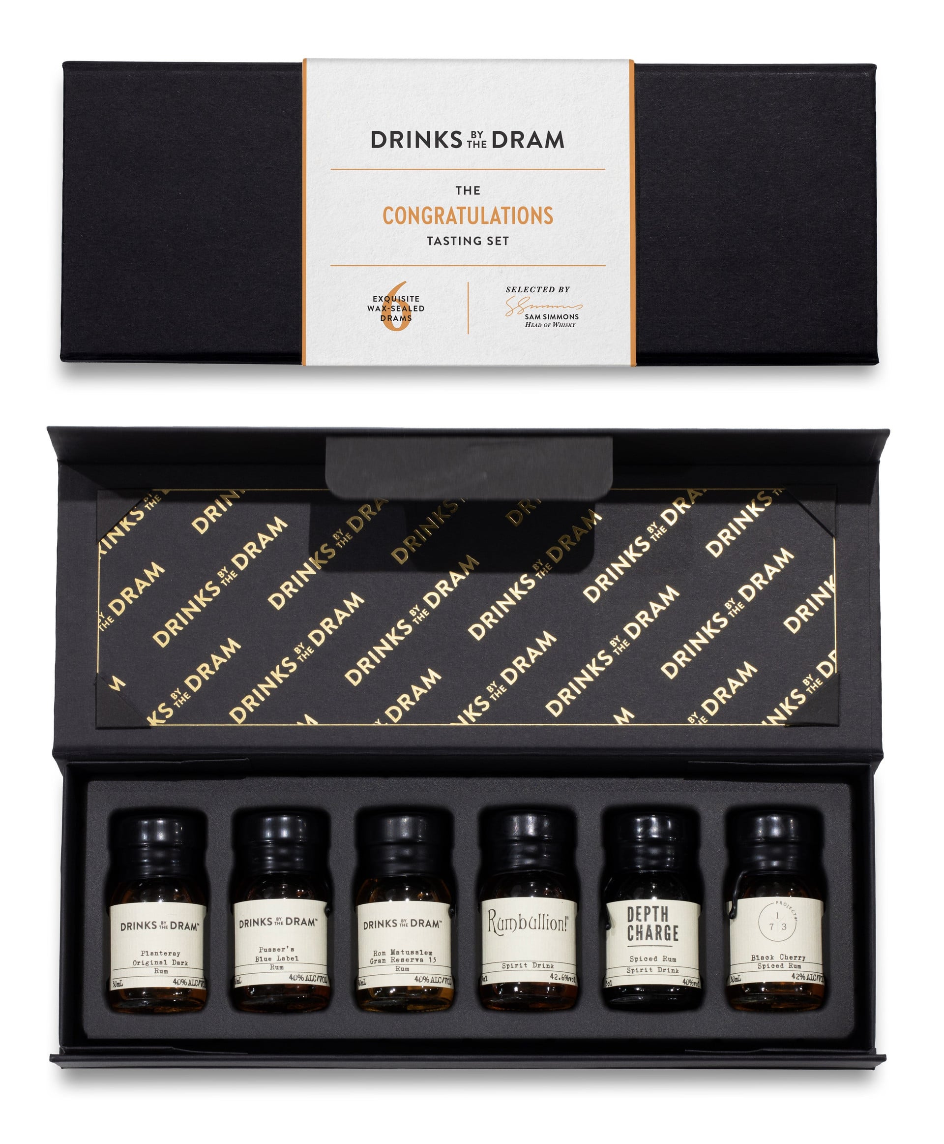 Congratulations Rum Tasting Set (Black)
