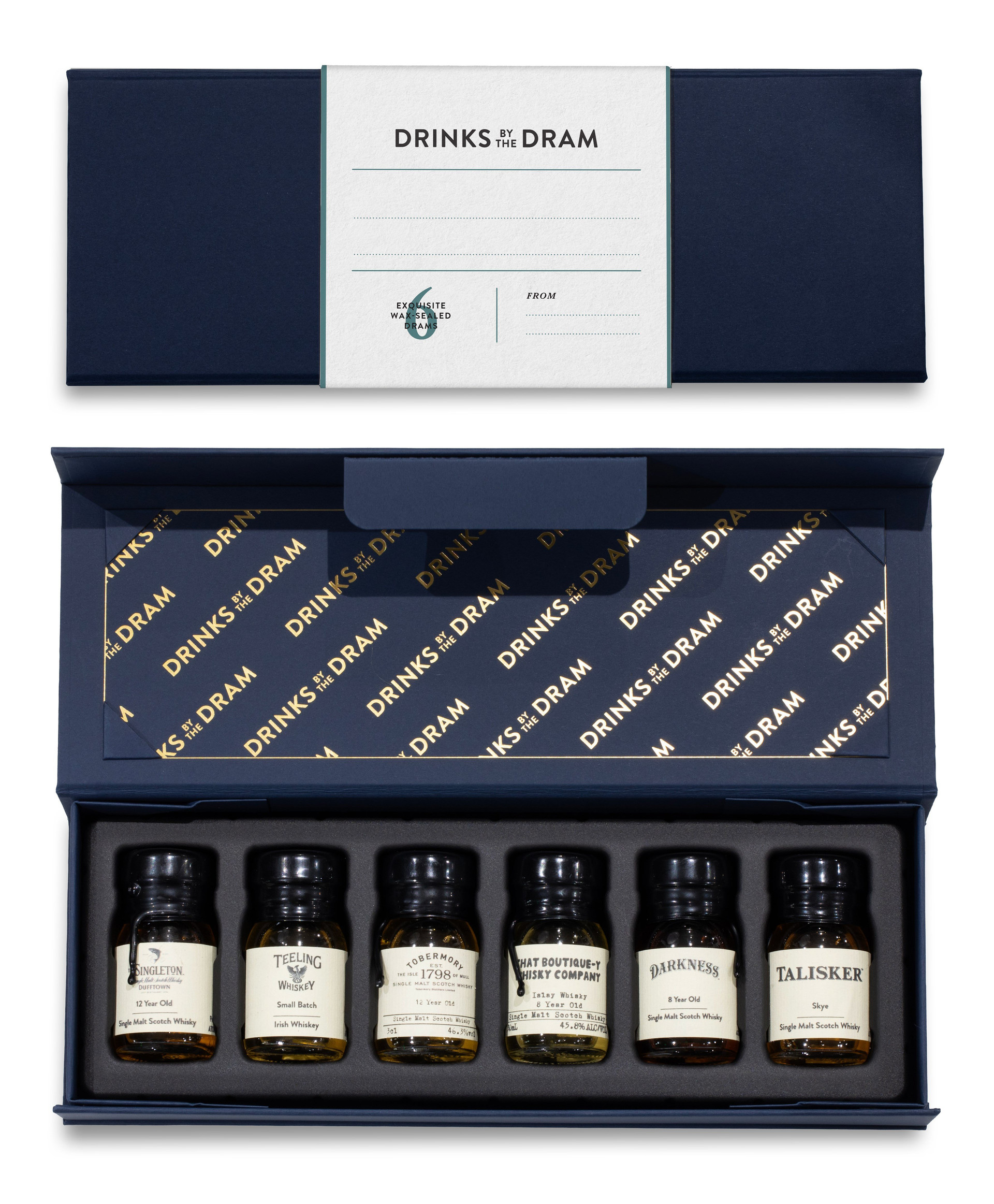 Blank - Write your own message Whisky Tasting Set (Blue) V1