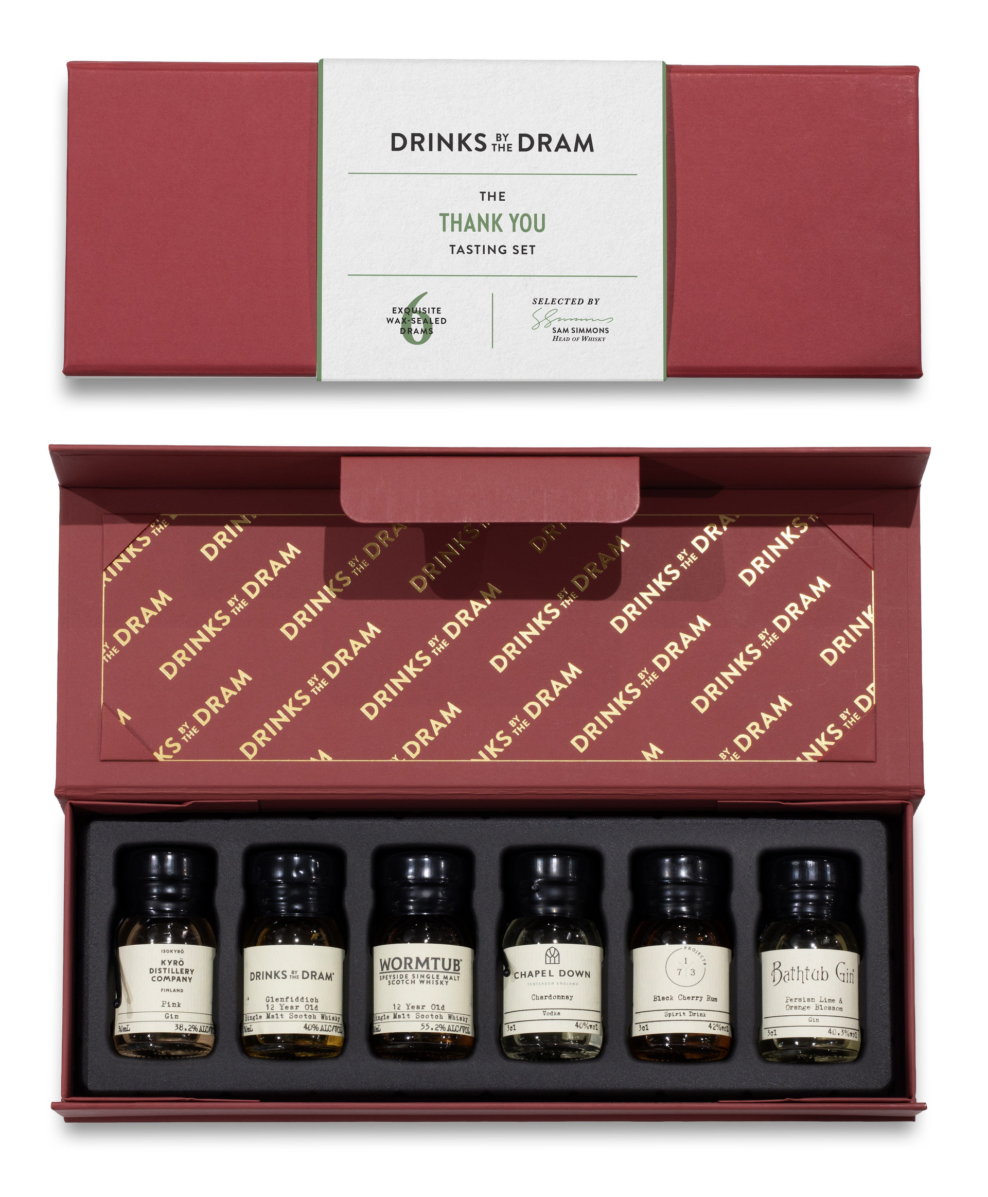 Thank You Mixed Spirits Set (Red) 18cl