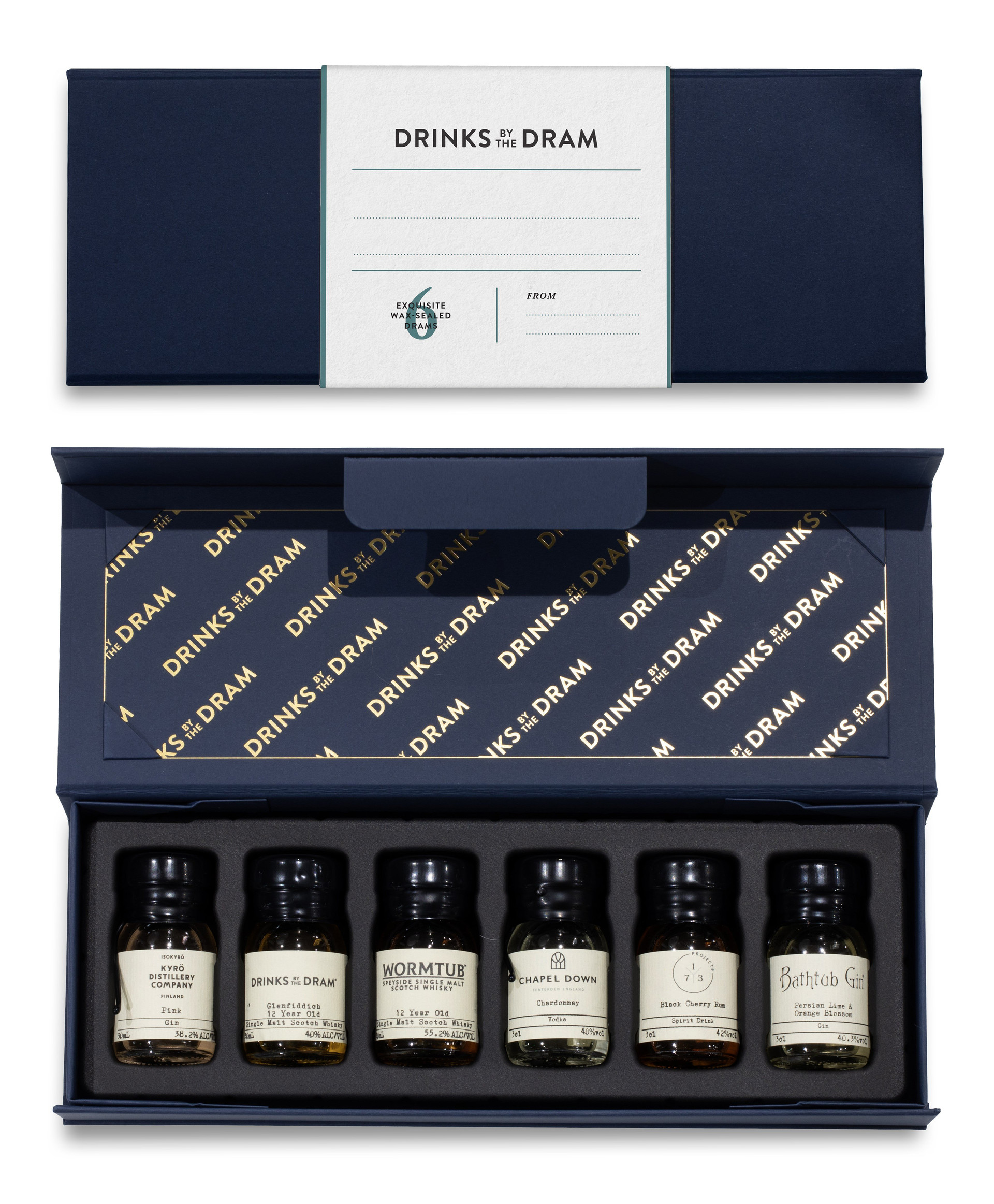Blank - Write your own message Mixed Spirits Set (Blue)