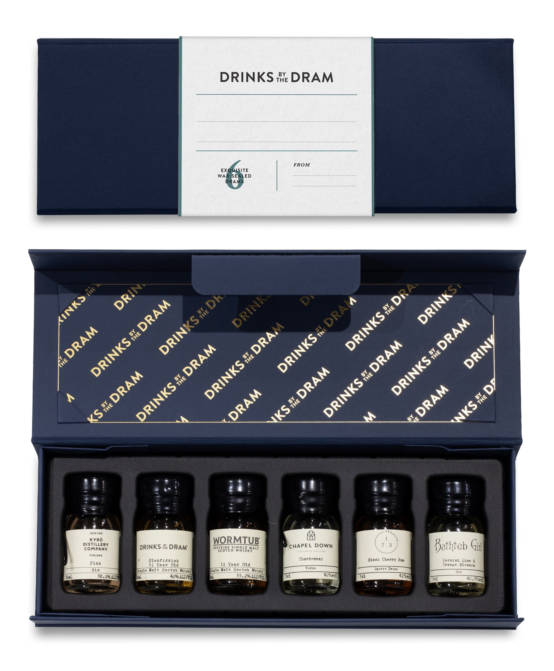 Blank - Write your own message Mixed Spirits Set (Blue)