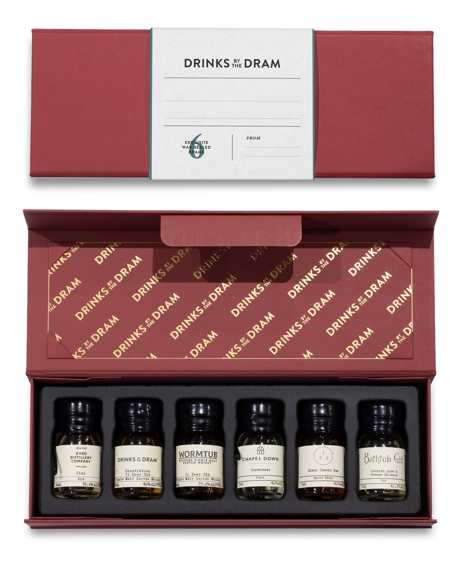 Blank - Write your own message Mixed Spirits Set (Red)